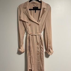 BCBGMAXAZRIA satin trench dress
